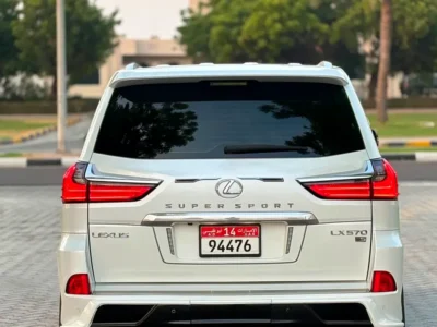 2016 Lexus LX-Series LX 570 Sport S+ 5.7 Litres V8 Petrol Engine White Beige SUV GCC Specs