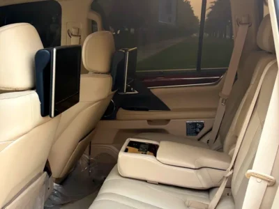 2016 Lexus LX-Series LX 570 Sport S+ 5.7 Litres V8 Petrol Engine White Beige SUV GCC Specs