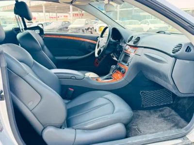 2004 Mercedes-Benz CLK-Class CLK 320 6 Cylinders Petrol Engine Silver Black Soft Top Convertible