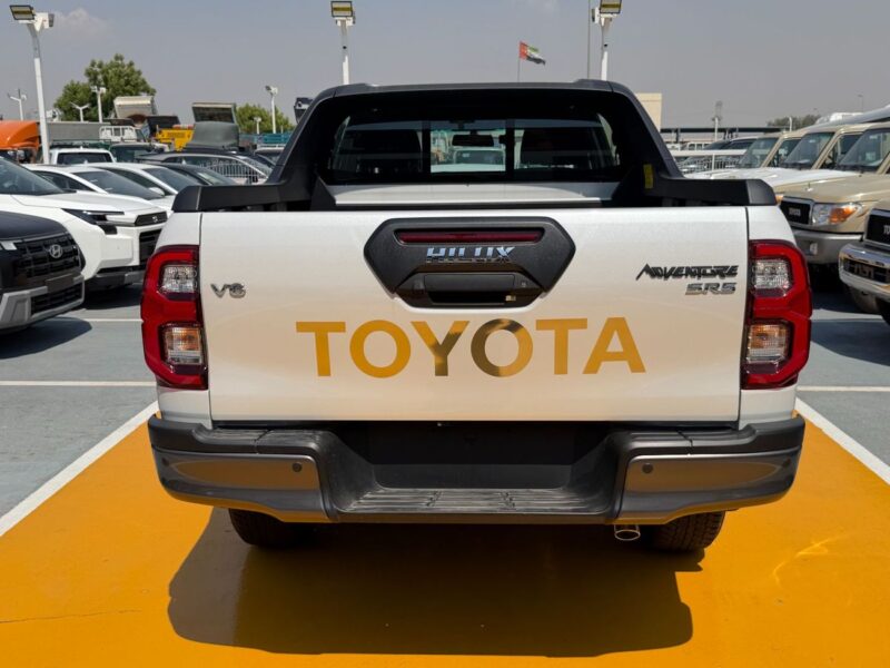 2026 Toyota Hilux Adventure 4.0 Litres V6 Petrol Engine White Black Pickup Truck GCC Specs