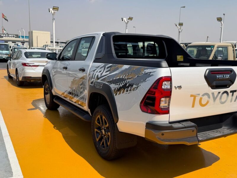 2026 Toyota Hilux Adventure 4.0 Litres V6 Petrol Engine White Black Pickup Truck GCC Specs
