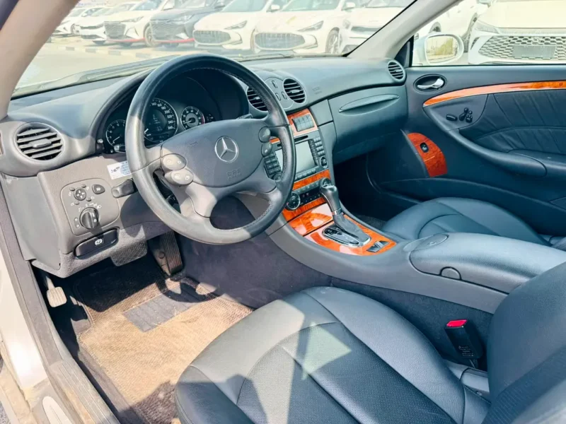 2004 Mercedes-Benz CLK-Class CLK 320 6 Cylinders Petrol Engine Silver Black Soft Top Convertible