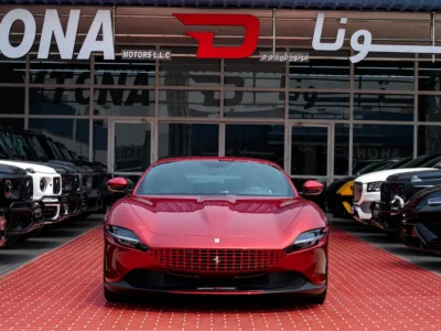 2023 Ferrari Roma Standard 3.9 Litres V8 Twin Turbo Petrol Engine Red White Coupe Japanese Specs