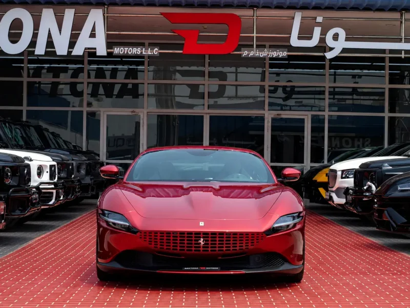 2023 Ferrari Roma Standard 3.9 Litres V8 Twin Turbo Petrol Engine Red White Coupe Japanese Specs