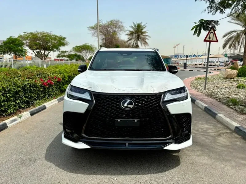 2025 Lexus LX 700h F-Sport V6 Twin-Turbo hybrid Engine White Red SUV GCC Specs FULL OPTION