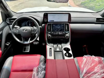 2025 Lexus LX 700h F-Sport V6 Twin-Turbo hybrid Engine White Red SUV GCC Specs FULL OPTION