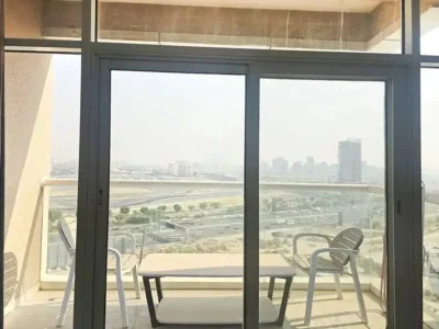 415 sqft Furnished Studio @4800 | 12 Chqs | near Miracle Gdn | Balcony I Car Park