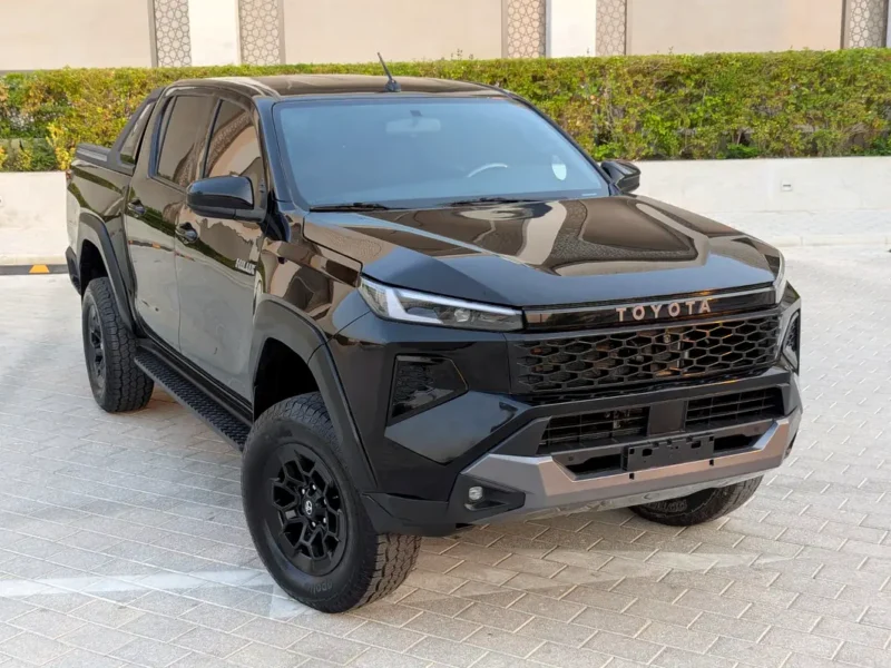 2021 Toyota Hilux Limited Facelifted 2027 Travo Edition 4 Cylinders Black Pickup Truck GCC