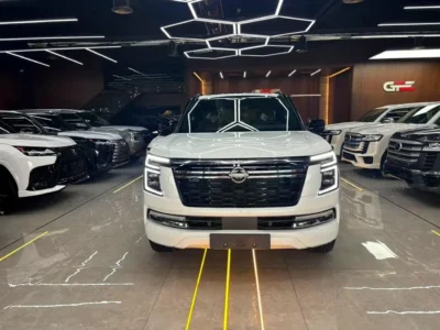 2026 Nissan Patrol LE PLATINUM CITY 3.5-liter twin-turbocharged V6 Engine White Red SUV GCC