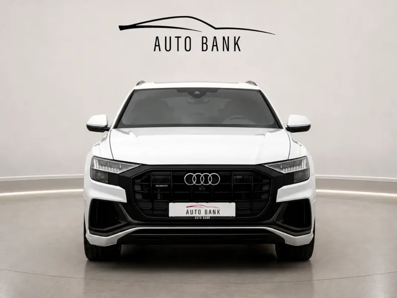 2023 Audi Q8 55 TFSI quattro S line V6 Petrol Engine White Black SUV GCC Specs Pristine Condition