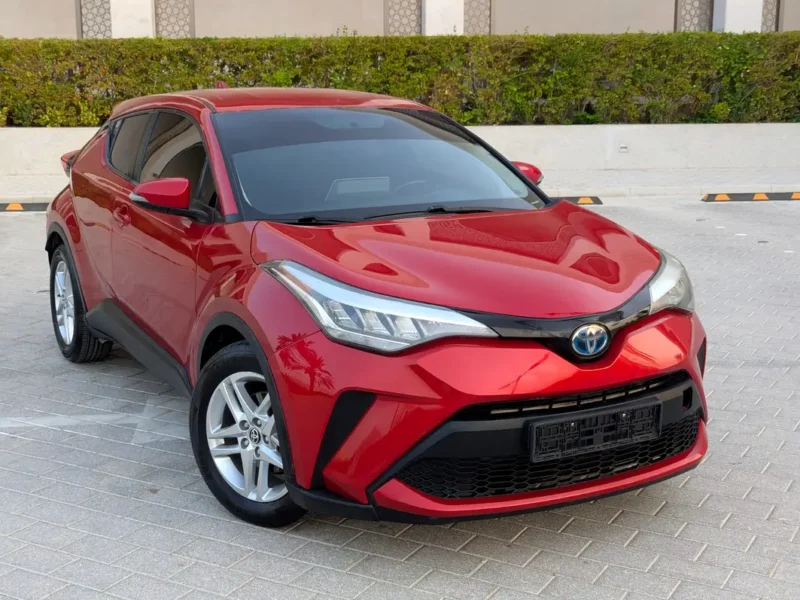 2020 Toyota C-HR GX 1.8L 4-Cylinder Hybrid Engine Red Black SUV GCC Specs Excellent Condition