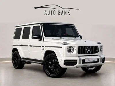 2020 Mercedes-Benz G-Class G 63 AMG 4.0 Litres V8 Biturbo Petrol Engine White Red SUV