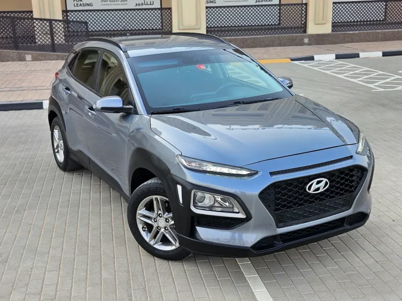 2019 Hyundai Kona SE 4 Cylinders Petrol Engine Blue Grey SUV GCC Specs Premium Condition