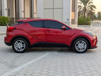 2020 Toyota C-HR GX 1.8L 4-Cylinder Hybrid Engine Red Black SUV GCC Specs Excellent Condition