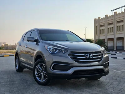 2018 Hyundai Santa Fe Comfort 4 Cylinders Petrol Engine Grey SUV Clean Inside Out US Specs