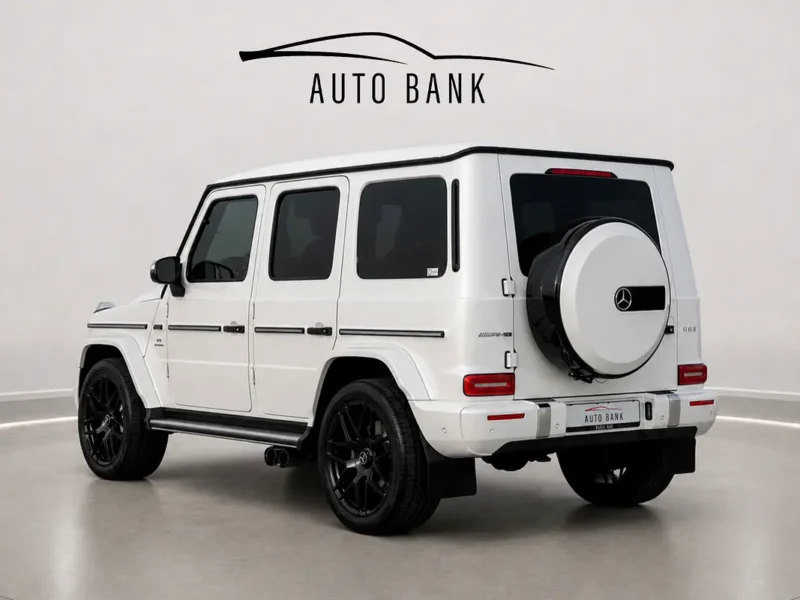 2020 Mercedes-Benz G-Class G 63 AMG 4.0 Litres V8 Biturbo Petrol Engine White Red SUV