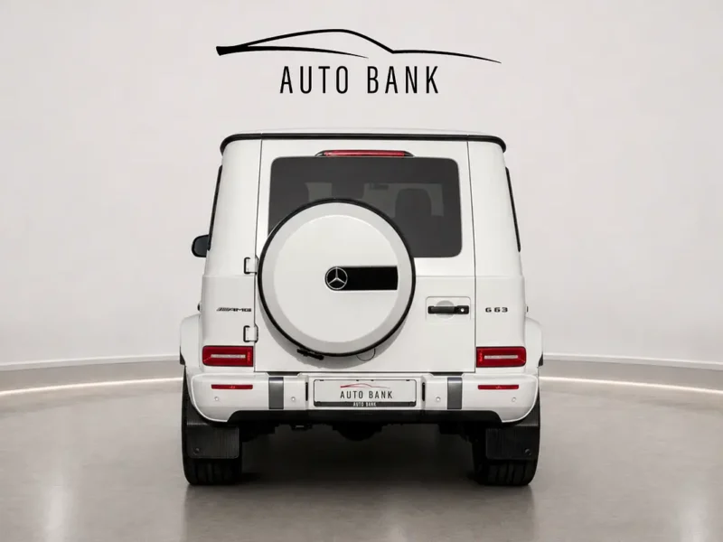 2020 Mercedes-Benz G-Class G 63 AMG 4.0 Litres V8 Biturbo Petrol Engine White Red SUV