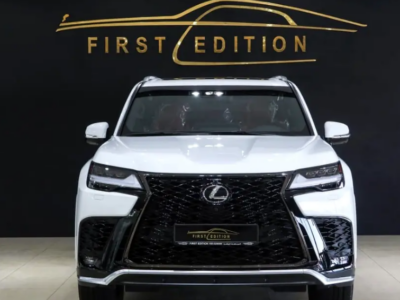 2023 Lexus LX-Series LX 600 F Sport 3.5 Litres V6 Twin-Turbo Petrol Engine White Red SUV GCCS Specs
