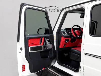 2020 Mercedes-Benz G-Class G 63 AMG 4.0 Litres V8 Biturbo Petrol Engine White Red SUV