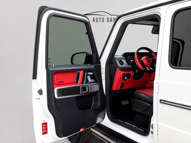 2020 Mercedes-Benz G-Class G 63 AMG 4.0 Litres V8 Biturbo Petrol Engine White Red SUV