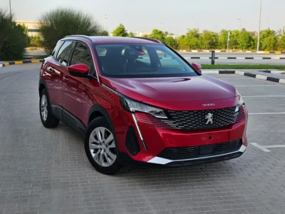 2021 Peugeot 3008 Active Plus 4 Cylinders Engine Red Grey SUV GCC Specs Premium Condition