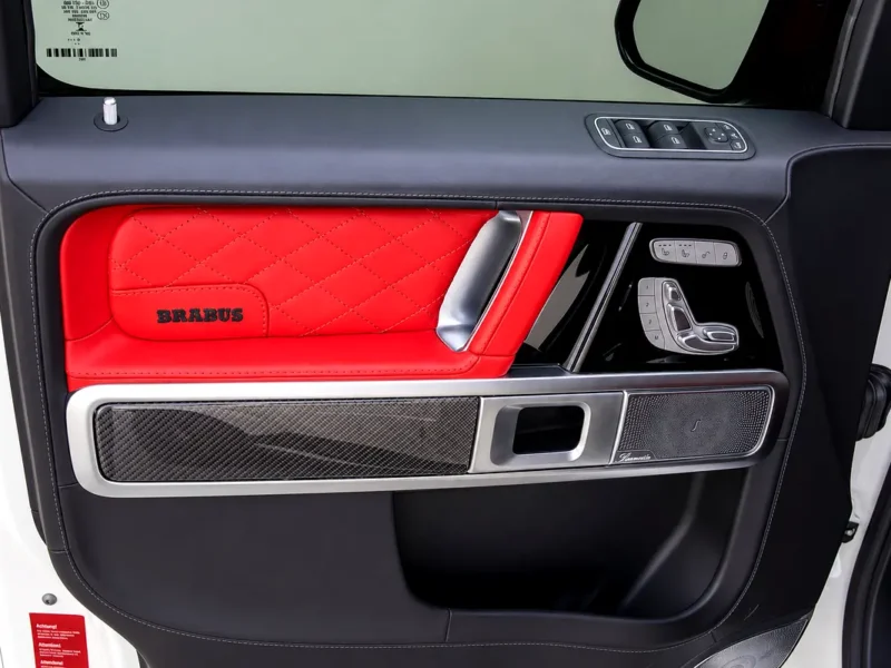 2020 Mercedes-Benz G-Class G 63 AMG 4.0 Litres V8 Biturbo Petrol Engine White Red SUV