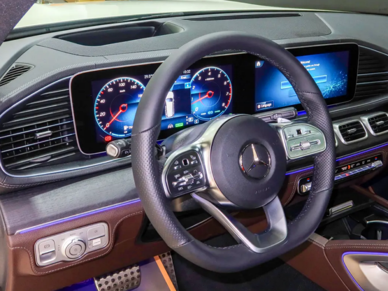 2023 Mercedes-Benz GLS 450 4MATIC 3.0 Litres Inline-6 turbo Petrol Engine White Tan SUV GCC Specs