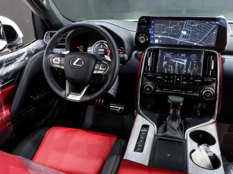 2023 Lexus LX-Series LX 600 F Sport 3.5 Litres V6 Twin-Turbo Petrol Engine White Red SUV GCCS Specs