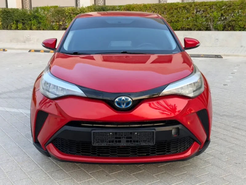 2020 Toyota C-HR GX 1.8L 4-Cylinder Hybrid Engine Red Black SUV GCC Specs Excellent Condition