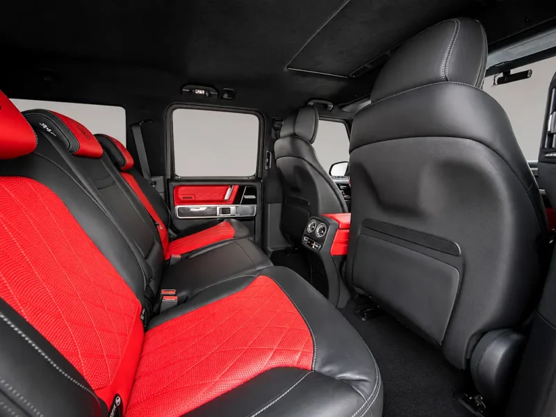 2020 Mercedes-Benz G-Class G 63 AMG 4.0 Litres V8 Biturbo Petrol Engine White Red SUV