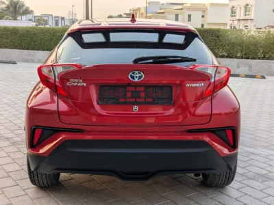 2020 Toyota C-HR GX 1.8L 4-Cylinder Hybrid Engine Red Black SUV GCC Specs Excellent Condition