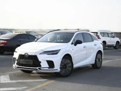 2026 Lexus RX500h F SPORT PERFORMANCE 2.5L 4 Cylinders Hybrid Engine White Red SUV