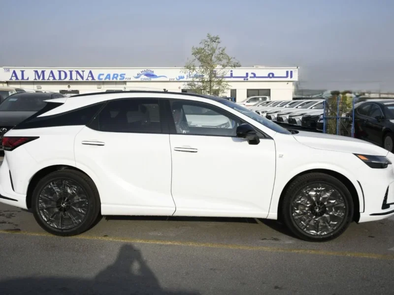 2026 Lexus RX500h F SPORT PERFORMANCE 2.5L 4 Cylinders Hybrid Engine White Red SUV