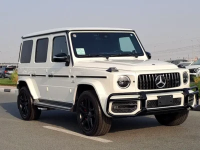 2021 Mercedes-Benz G-Class G 63 AMG 4.0L V8 Biturbo Petrol Engine White Red SUV Mint Condition