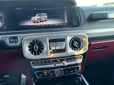 2021 Mercedes-Benz G-Class G 63 AMG 4.0L V8 Biturbo Petrol Engine White Red SUV Mint Condition