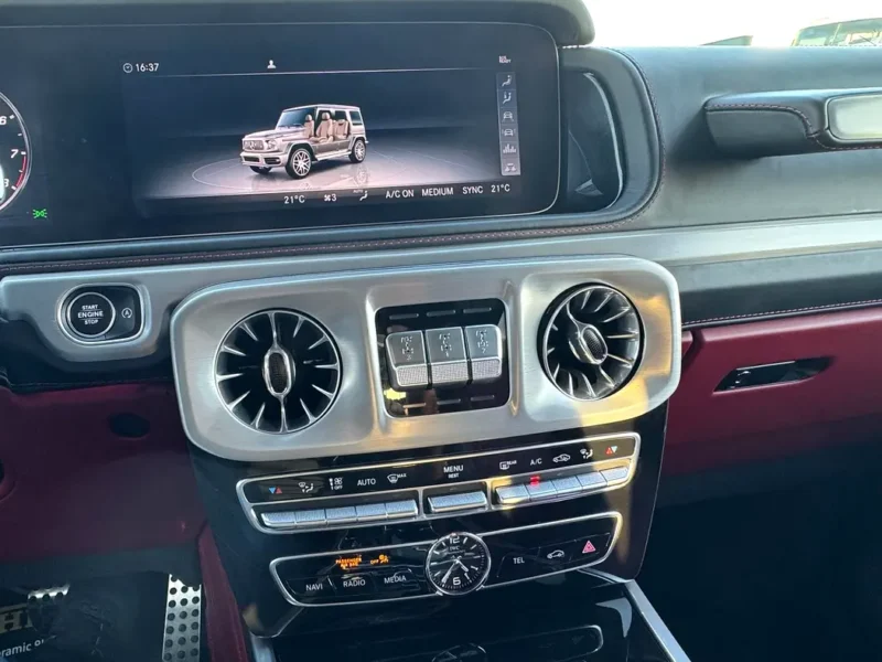 2021 Mercedes-Benz G-Class G 63 AMG 4.0L V8 Biturbo Petrol Engine White Red SUV Mint Condition