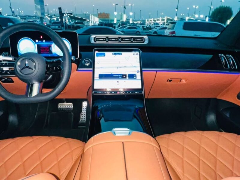 2026 Mercedes Benz S 500 4MATIC L HIGH 3.0L V6 Hybrid Engine White Orange Sedan GCC Specs