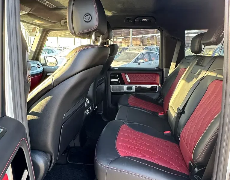 2021 Mercedes-Benz G-Class G 63 AMG 4.0L V8 Biturbo Petrol Engine White Red SUV Mint Condition