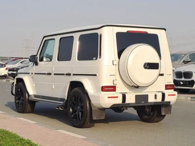 2021 Mercedes-Benz G-Class G 63 AMG 4.0L V8 Biturbo Petrol Engine White Red SUV Mint Condition