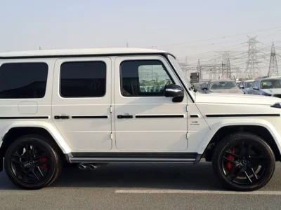 2021 Mercedes-Benz G-Class G 63 AMG 4.0L V8 Biturbo Petrol Engine White Red SUV Mint Condition
