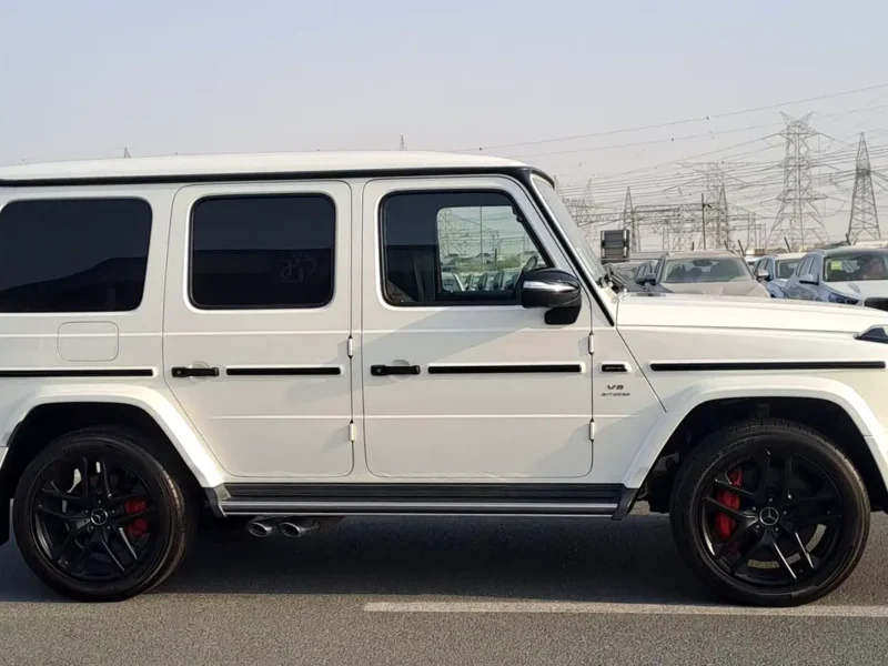 2021 Mercedes-Benz G-Class G 63 AMG 4.0L V8 Biturbo Petrol Engine White Red SUV Mint Condition