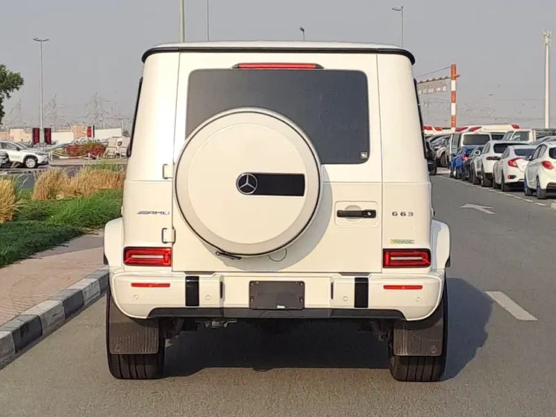 2021 Mercedes-Benz G-Class G 63 AMG 4.0L V8 Biturbo Petrol Engine White Red SUV Mint Condition