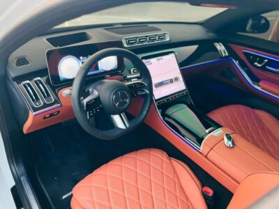 2026 Mercedes Benz S 500 4MATIC L HIGH 3.0L V6 Hybrid Engine White Orange Sedan GCC Specs