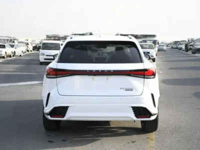 2026 Lexus RX500h F SPORT PERFORMANCE 2.5L 4 Cylinders Hybrid Engine White Red SUV