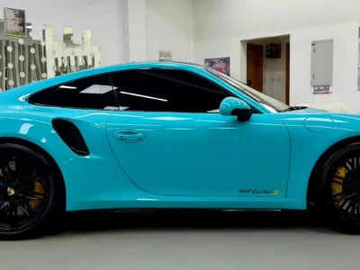 2014 Porsche 911 Turbo S (Carrera) 6 Cylinders Petrol Engine Blue Red Coupe GCC Specs