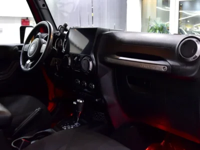 2017 Jeep Wrangler Sport 6 Cylinders Petrol Engine Red Black Crossover GCC Specs Automatic