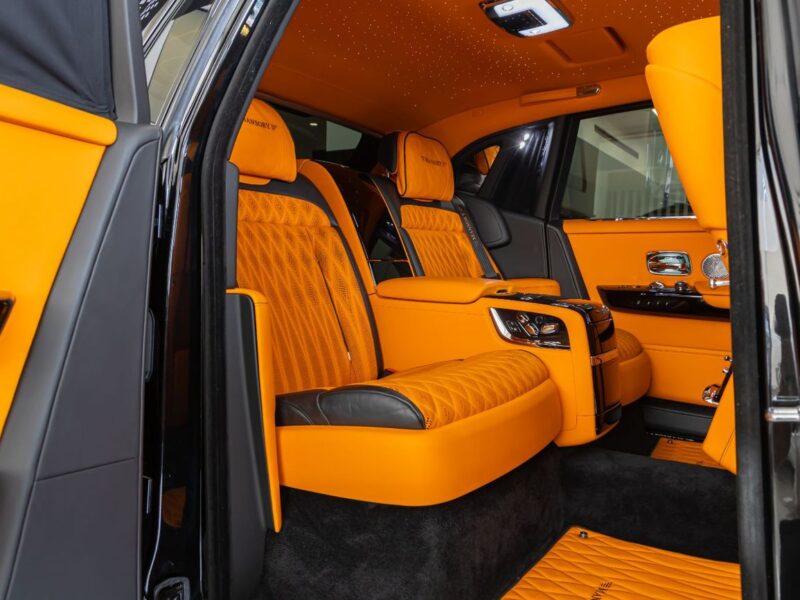 2021 Rolls Royce Phantom Standard 6.8 Litres 12 Cylinders Petrol Engine Black Orange Sedan