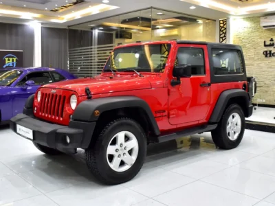 2017 Jeep Wrangler Sport 6 Cylinders Petrol Engine Red Black Crossover GCC Specs Automatic