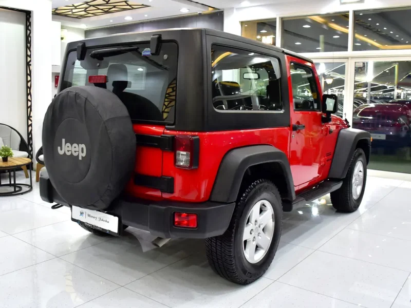 2017 Jeep Wrangler Sport 6 Cylinders Petrol Engine Red Black Crossover GCC Specs Automatic