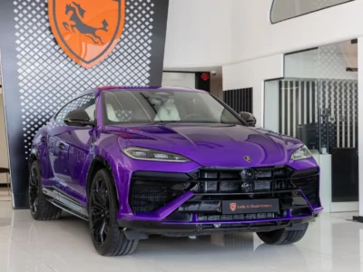 2026 Lamborghini Urus SE 4.0 Litres Twin-Turbo V8 Hybrid Engine Purple White SUV European Specs